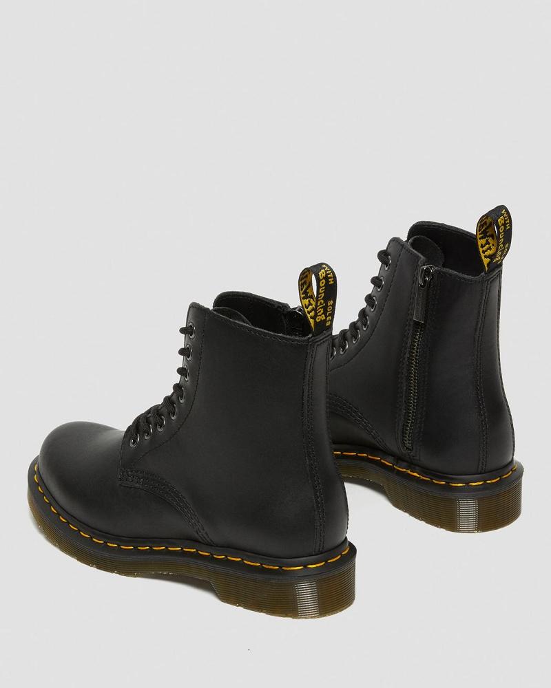 Botas de Invierno Dr Martens 1460 Pascal Nappa Mujer Negros | MX 498OKI